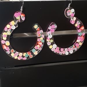 Large fruit earrings